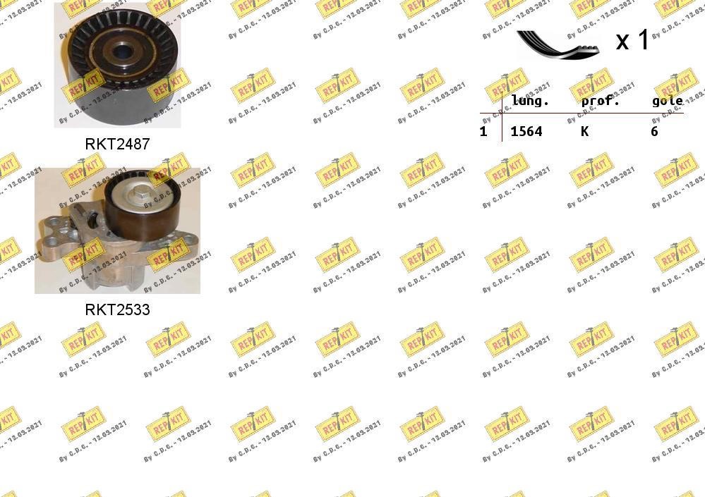 Repkit RKTA0020 Комплект ременя генератора RKTA0020: Приваблива ціна - Купити у Польщі на 2407.PL!