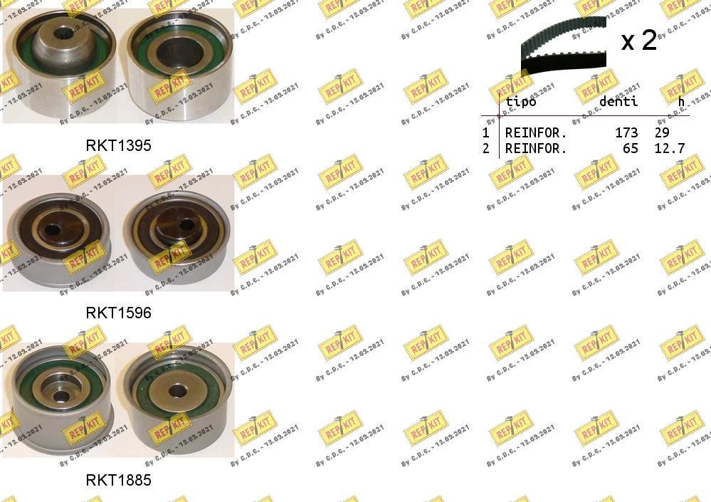 Repkit RKTK1267 Zestaw paska rozrządu RKTK1267: Dobra cena w Polsce na 2407.PL - Kup Teraz!
