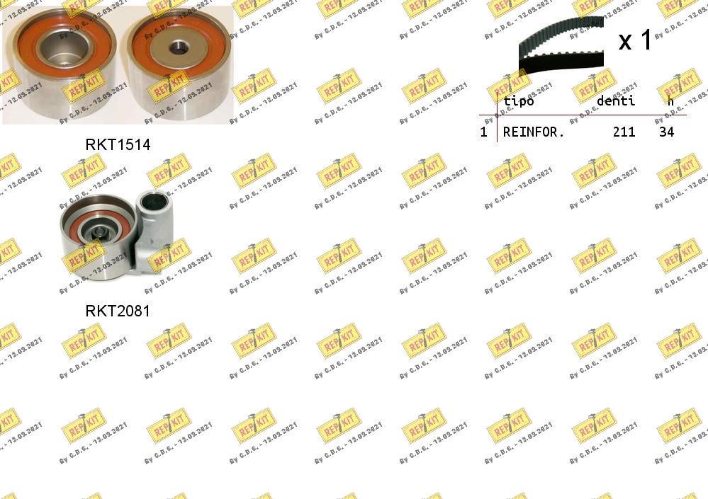 Repkit RKTK1284 Timing Belt Kit RKTK1284: Buy near me in Poland at 2407.PL - Good price!