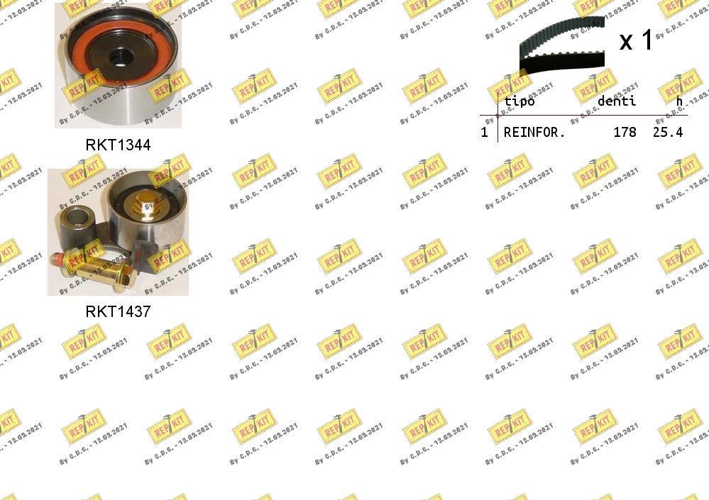 Repkit RKTK1222 Комплект ремня ГРМ RKTK1222: Отличная цена - Купить в Польше на 2407.PL!