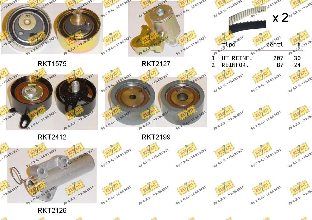 Repkit RKTK1077C Комплект ремня ГРМ RKTK1077C: Отличная цена - Купить в Польше на 2407.PL!