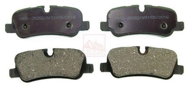 Asva AKD-25202 Front disc brake pads, set AKD25202: Buy near me in Poland at 2407.PL - Good price!