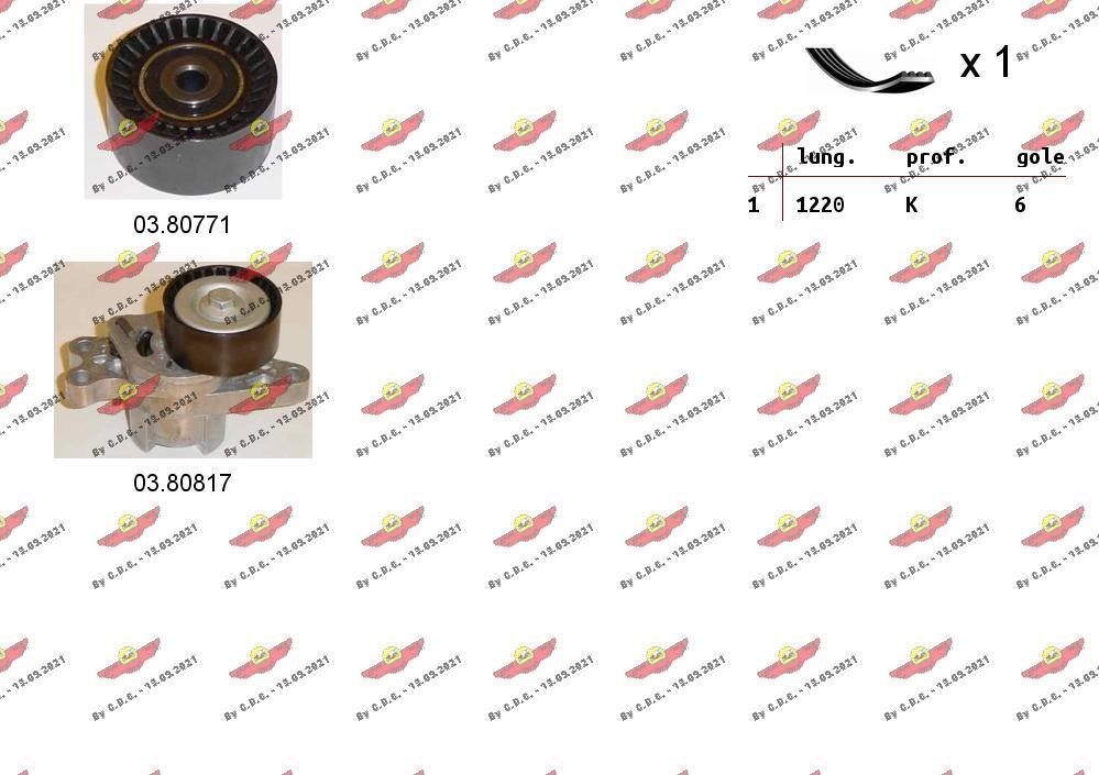 Autokit 06.0123 Zestaw pasek alternatora 060123: Dobra cena w Polsce na 2407.PL - Kup Teraz!