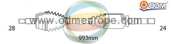Odm-multiparts 18-082960 Drive Shaft 18082960: Buy near me in Poland at 2407.PL - Good price!