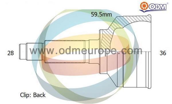 Odm-multiparts 12-161969 Joint Kit, drive shaft 12161969: Buy near me in Poland at 2407.PL - Good price!