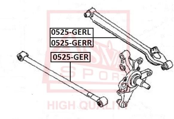 Asva 0525-GERR Track Control Arm 0525GERR: Buy near me in Poland at 2407.PL - Good price!