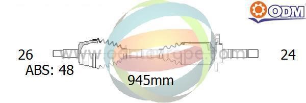 Odm-multiparts 18-092761 Wał napędowy 18092761: Dobra cena w Polsce na 2407.PL - Kup Teraz!