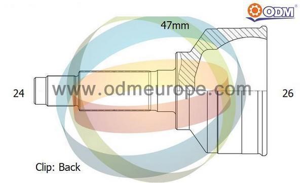 Odm-multiparts 12-080703 Joint Kit, drive shaft 12080703: Buy near me in Poland at 2407.PL - Good price!