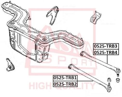 Asva 0525-TRB1 Рычаг подвески 0525TRB1: Отличная цена - Купить в Польше на 2407.PL!