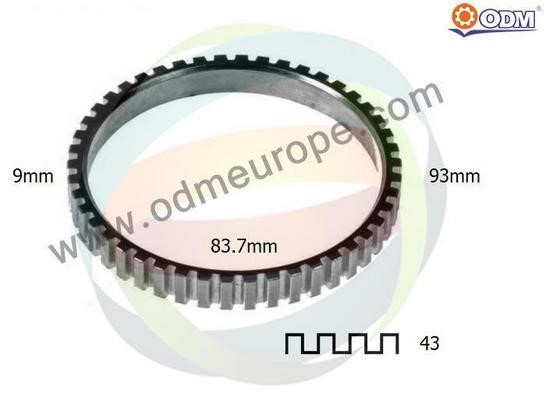 Odm-multiparts 26270007 Ring ABS 26270007: Buy near me in Poland at 2407.PL - Good price!
