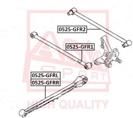 Asva 0525-GFR2 Track Control Arm 0525GFR2: Buy near me in Poland at 2407.PL - Good price!