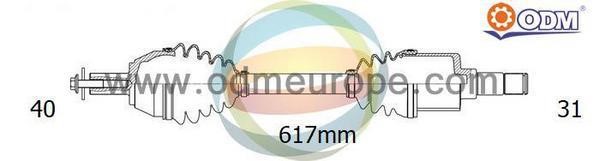 Odm-multiparts 18-151570 Приводной вал 18151570: Отличная цена - Купить в Польше на 2407.PL!