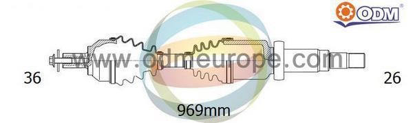 Odm-multiparts 18-152490 Приводний вал 18152490: Приваблива ціна - Купити у Польщі на 2407.PL!