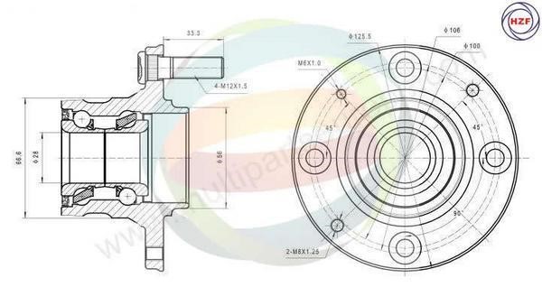Odm-multiparts 70-080149 Wheel bearing kit 70080149: Buy near me in Poland at 2407.PL - Good price!