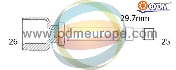 Odm-multiparts 14-356080 Joint kit, drive shaft 14356080: Buy near me in Poland at 2407.PL - Good price!