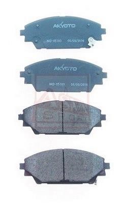 Asva AKD-05103 Гальмівні колодки передні, комплект AKD05103: Приваблива ціна - Купити у Польщі на 2407.PL!