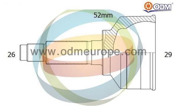 Odm-multiparts 12-050436 Joint kit, drive shaft 12050436: Buy near me in Poland at 2407.PL - Good price!