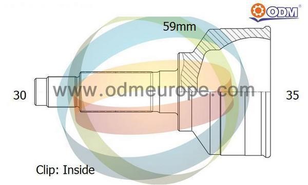 Odm-multiparts 12-231984 Joint kit, drive shaft 12231984: Buy near me in Poland at 2407.PL - Good price!