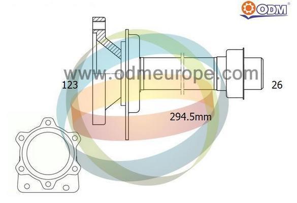 Odm-multiparts 16-210190 Stub Axle, differential 16210190: Buy near me in Poland at 2407.PL - Good price!