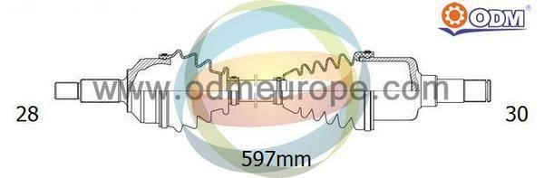 Odm-multiparts 18-051490 Вал приводной 18051490: Отличная цена - Купить в Польше на 2407.PL!