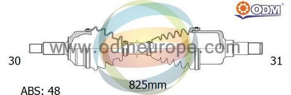 Odm-multiparts 18-271511 Вал привідний 18271511: Приваблива ціна - Купити у Польщі на 2407.PL!