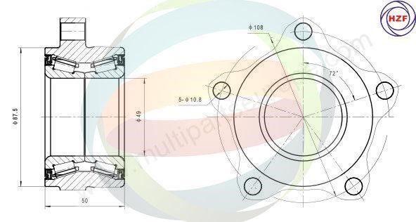 Odm-multiparts 70-010085 Łożysko piasty koła, komplet 70010085: Dobra cena w Polsce na 2407.PL - Kup Teraz!