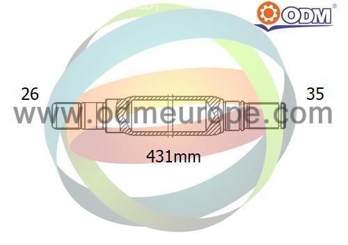 Odm-multiparts 16-010020 Stub Axle, differential 16010020: Buy near me in Poland at 2407.PL - Good price!