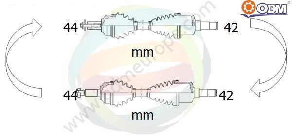 Odm-multiparts 18-215290 Вал привідний 18215290: Приваблива ціна - Купити у Польщі на 2407.PL!