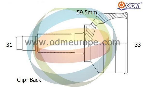 Odm-multiparts 12-050418 Joint kit, drive shaft 12050418: Buy near me in Poland at 2407.PL - Good price!