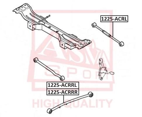 Asva 1225-ACRRL Track Control Arm 1225ACRRL: Buy near me in Poland at 2407.PL - Good price!