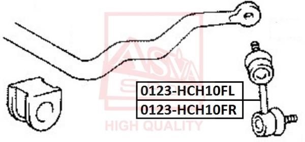 Asva 0123-KCH10FL Łącznik stabilizatora 0123KCH10FL: Dobra cena w Polsce na 2407.PL - Kup Teraz!