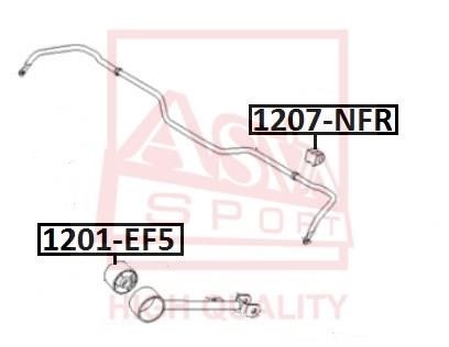 Asva 1207-NFR Bushings 1207NFR: Buy near me in Poland at 2407.PL - Good price!