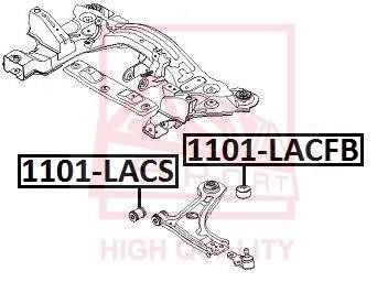 Asva 1101-LACS Control Arm-/Trailing Arm Bush 1101LACS: Buy near me in Poland at 2407.PL - Good price!