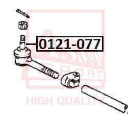 Asva 0121-077 Tie rod end outer 0121077: Buy near me in Poland at 2407.PL - Good price!