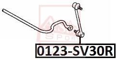 Asva 0123-SV30R Łącznik stabilizatora 0123SV30R: Dobra cena w Polsce na 2407.PL - Kup Teraz!