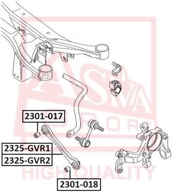 Asva 2325-GVR1 Важіль задній поперечний 2325GVR1: Приваблива ціна - Купити у Польщі на 2407.PL!
