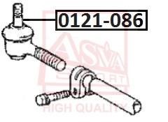 Asva 0121-086 Tie rod end outer 0121086: Buy near me in Poland at 2407.PL - Good price!