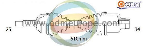 Odm-multiparts 18-232420 Drive Shaft 18232420: Buy near me in Poland at 2407.PL - Good price!