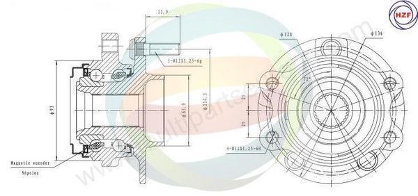 Odm-multiparts 70-060068 Wheel bearing kit 70060068: Buy near me in Poland at 2407.PL - Good price!