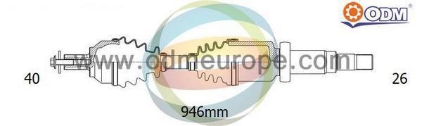 Odm-multiparts 18-152540 Drive Shaft 18152540: Buy near me in Poland at 2407.PL - Good price!