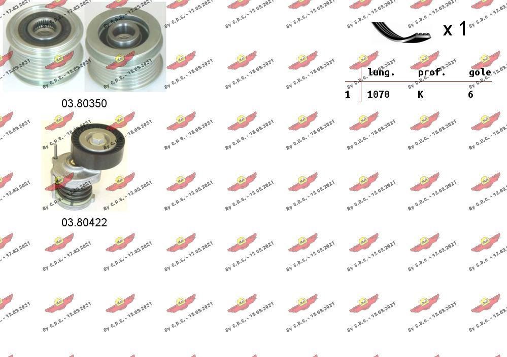 Autokit 06.0044 Drive belt kit 060044: Buy near me in Poland at 2407.PL - Good price!