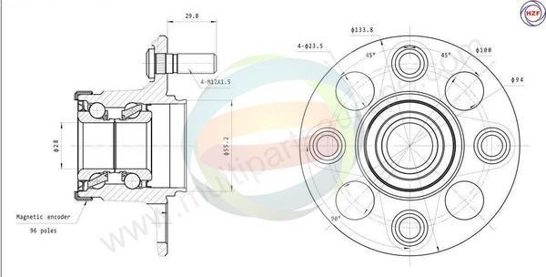 Odm-multiparts 70-040062 Wheel bearing kit 70040062: Buy near me in Poland at 2407.PL - Good price!