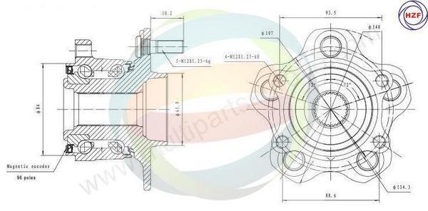 Odm-multiparts 70-060070 Łożysko piasty koła, komplet 70060070: Dobra cena w Polsce na 2407.PL - Kup Teraz!