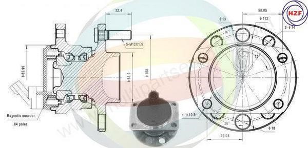 Odm-multiparts 70-010042 Wheel bearing kit 70010042: Buy near me in Poland at 2407.PL - Good price!