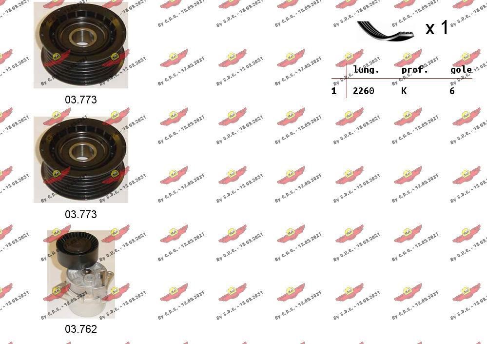 Autokit 06.0032 Комплект ременя генератора 060032: Приваблива ціна - Купити у Польщі на 2407.PL!