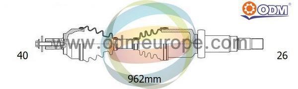 Odm-multiparts 18-152590 Drive Shaft 18152590: Buy near me in Poland at 2407.PL - Good price!