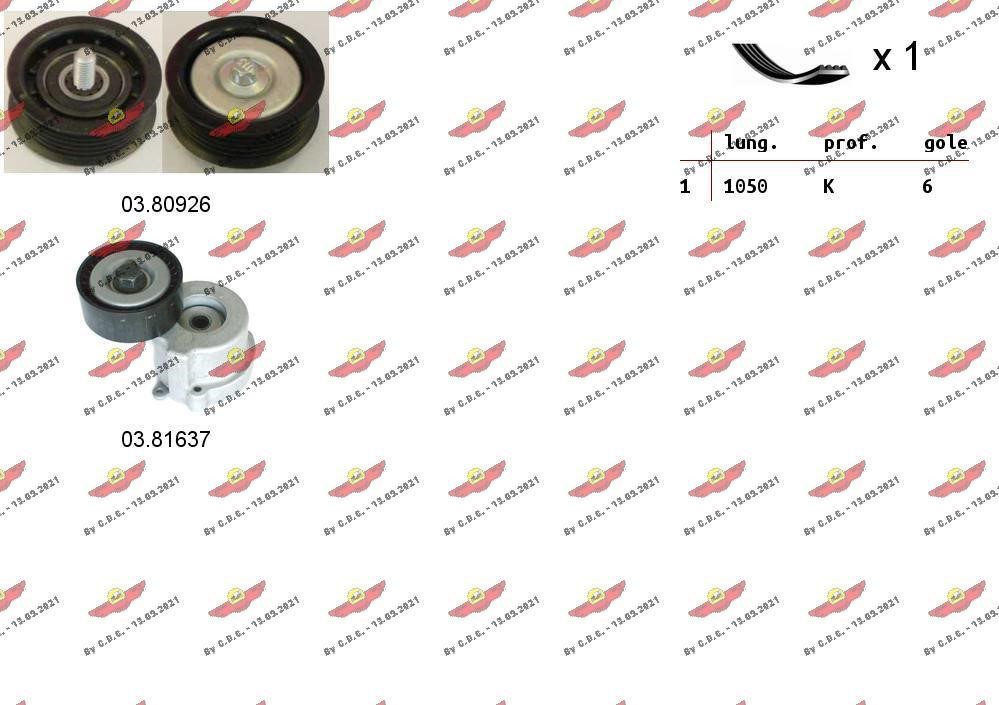 Autokit 06.0128 Drive belt kit 060128: Buy near me at 2407.PL in Poland at an Affordable price!