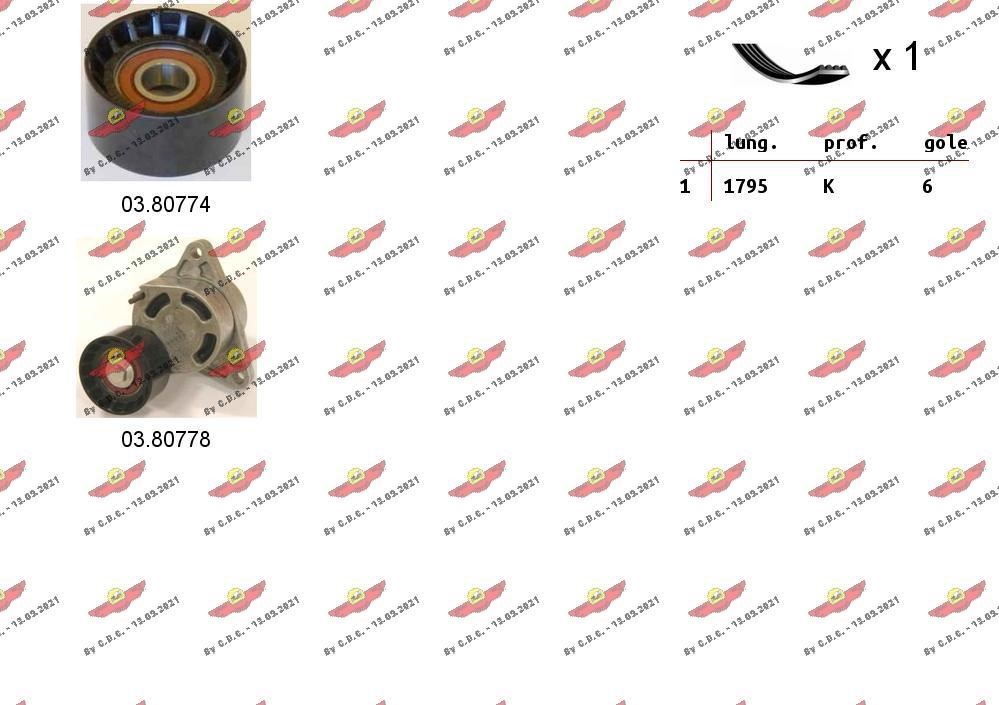 Autokit 06.0050 Zestaw pasek alternatora 060050: Dobra cena w Polsce na 2407.PL - Kup Teraz!