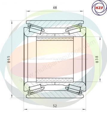 Odm-multiparts 70-070008 Wheel bearing kit 70070008: Buy near me in Poland at 2407.PL - Good price!