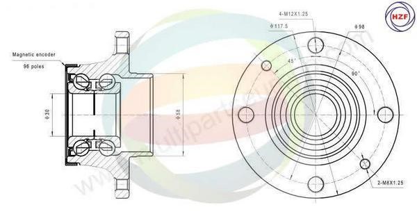 Odm-multiparts 70-350065 Wheel bearing kit 70350065: Buy near me in Poland at 2407.PL - Good price!